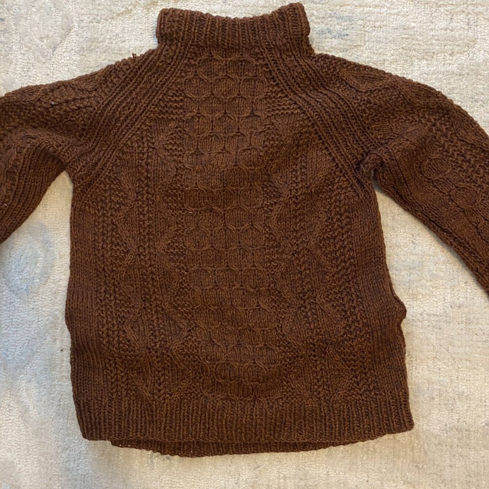 Rust wool sweater (M)
